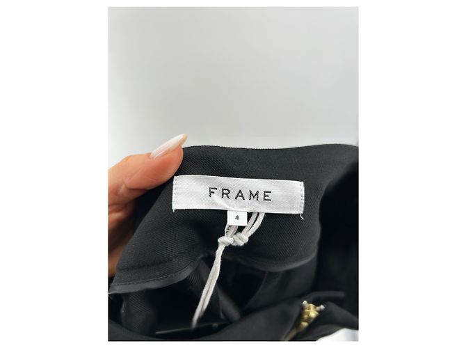 Frame Denim FRAME Hose T.US 4 Polyester Schwarz - Ansicht 3