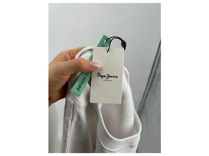 PEPE JEANS Strickwaren T.International S Baumwolle Weiß - Ansicht 6