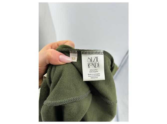 Autre Marque Chaquetas SUZIE KONDI T.International XS Algodón Caqui - vista 6