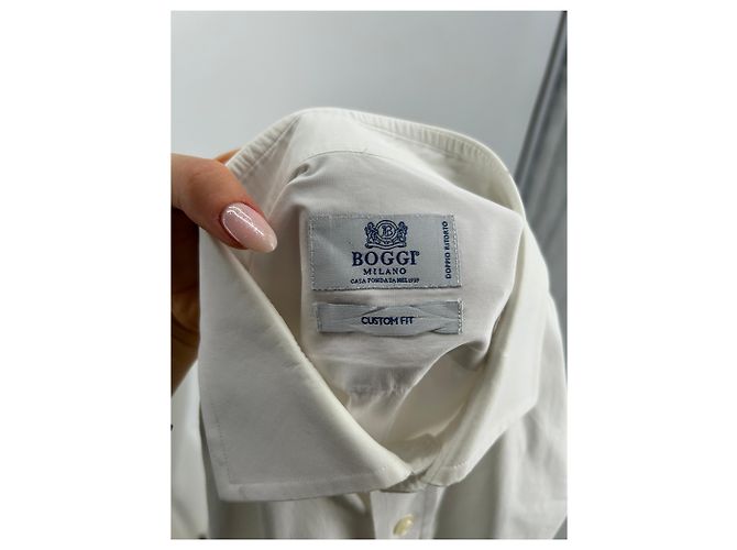 Autre Marque BOGGI Tops T.IT 40 Algodón Blanco - vista 5