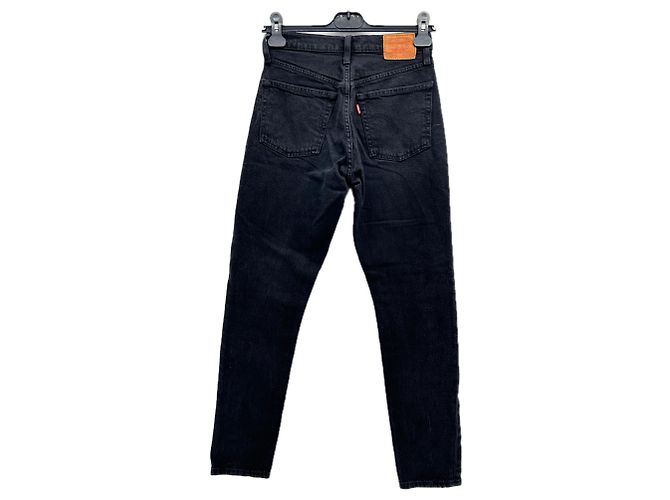Jeans LEVI'S T.US 25 Cotone Nero - vista 2
