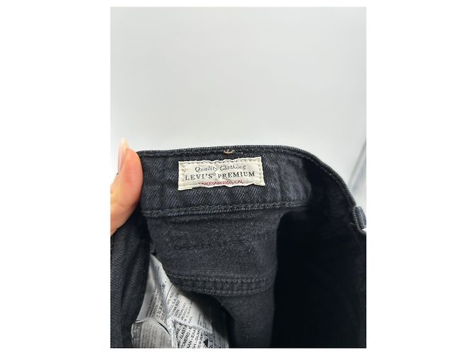 Jeans LEVI'S T.US 25 Cotone Nero - vista 3