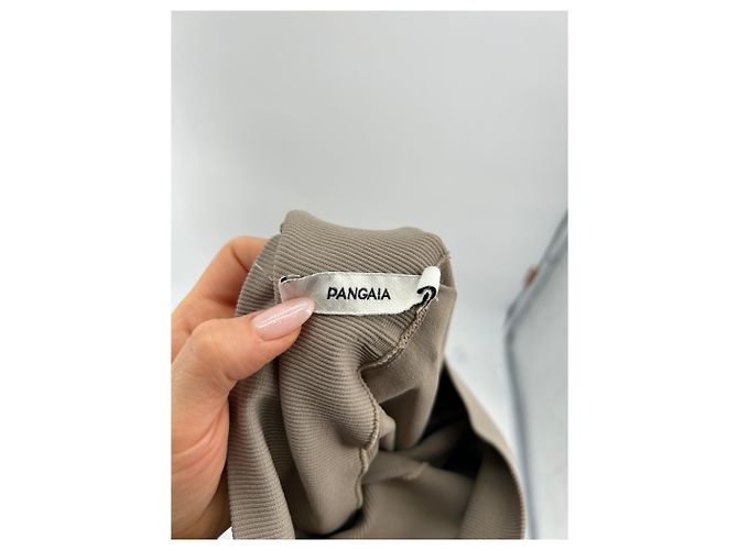 Autre Marque NICHT UNTERSCHRIEBEN / UNTERSCHRIEBEN Hose T.International S Polyester Beige - Ansicht 3