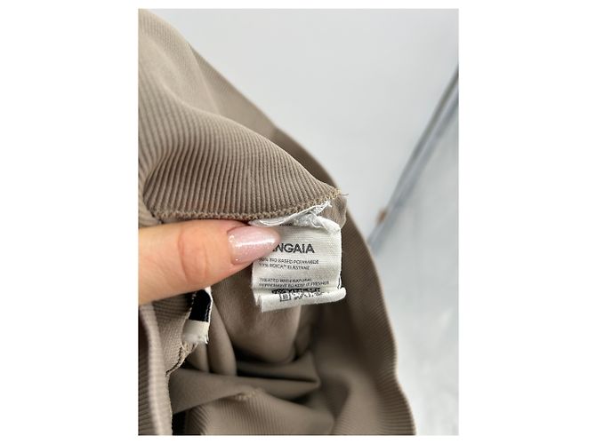 Autre Marque NICHT UNTERSCHRIEBEN / UNTERSCHRIEBEN Hose T.International S Polyester Beige - Ansicht 4