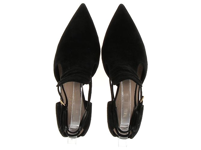 Botines DIOR T.EU 37 de ante Negro - vista 6