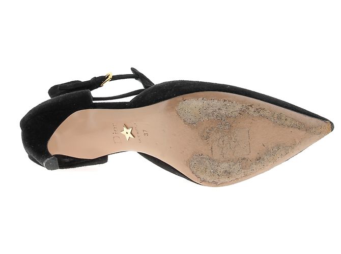 Botines DIOR T.EU 37 de ante Negro - vista 8