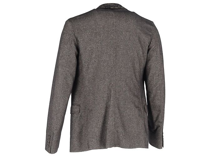 Dolce & Gabbana Single-Breasted Blazer and Vest Jacket in Grey Wool - view 3
