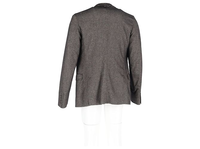 Dolce & Gabbana Single-Breasted Blazer and Vest Jacket in Grey Wool - view 6