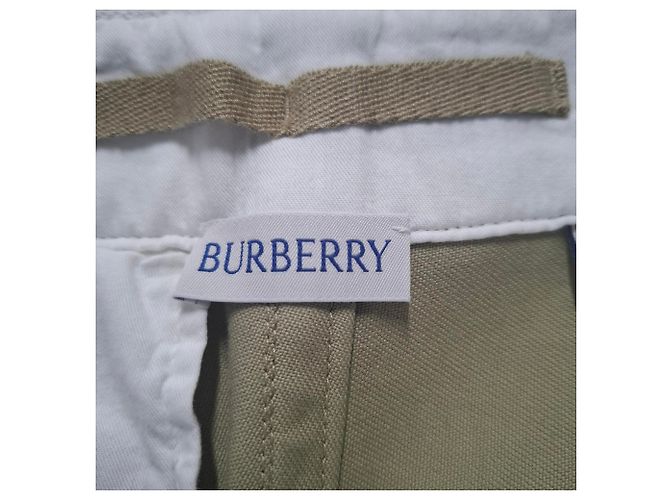 Burberry-Hosen aus khakifarbenem Baumwollstoff - Ansicht 3