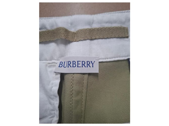 Burberry-Hosen aus khakifarbenem Baumwollstoff - Ansicht 6