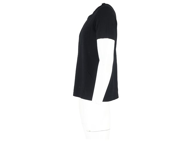 Hermès T-shirt Pocket Hermes in cotone nero - vista 5