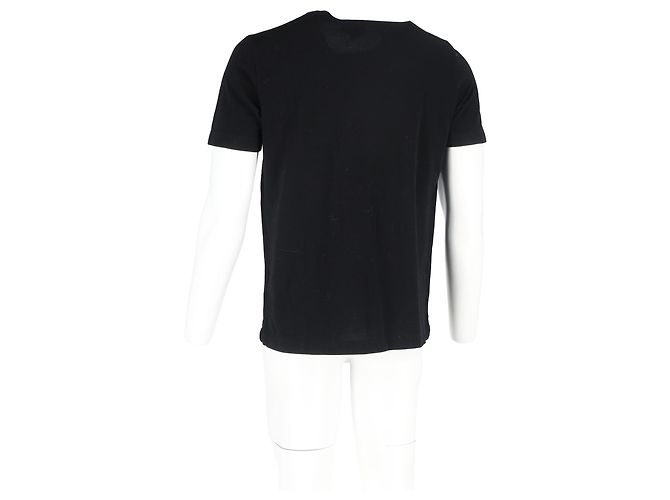 Hermès T-shirt Pocket Hermes in cotone nero - vista 6