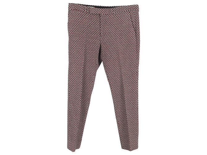 Conjunto de blazer e calça impressos Gucci em lã bordô - vista 3