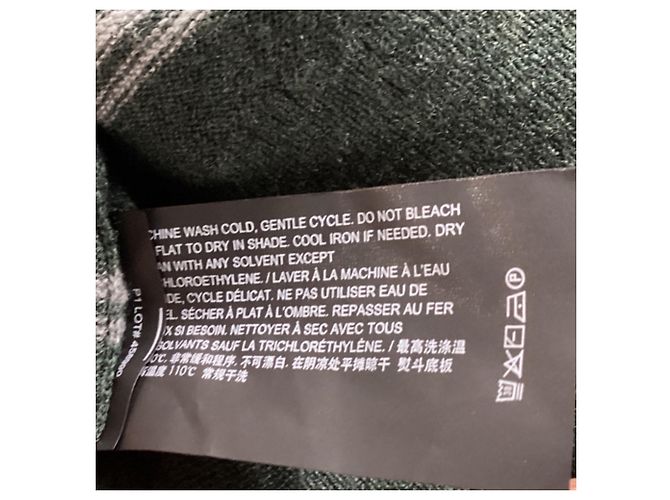 Theory Riland Crewneck-Pullover aus grüner Wolle - Ansicht 6