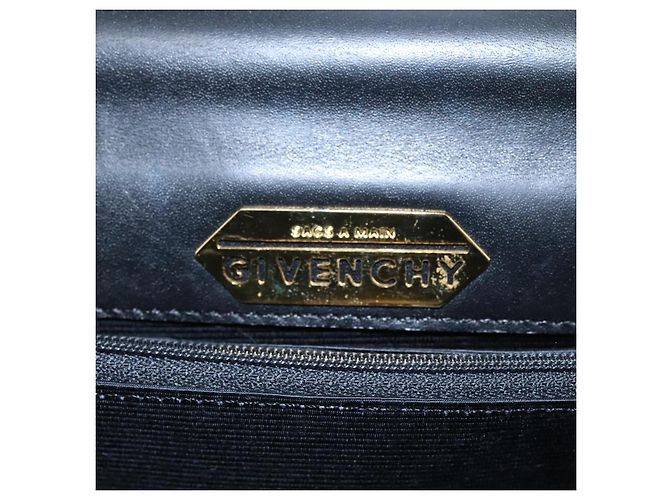 Borsa a mano GIVENCHY in pelle nera e oro Auth yk16736 Nero D'oro - vista 10