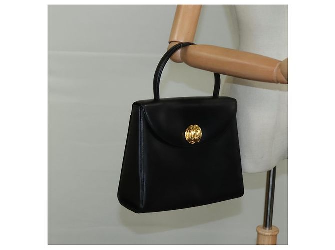 Borsa a mano GIVENCHY in pelle nera e oro Auth yk16736 Nero D'oro - vista 11