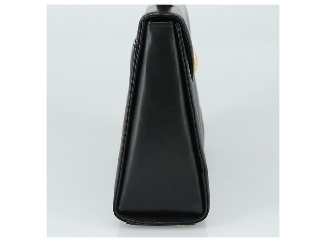 Borsa a mano GIVENCHY in pelle nera e oro Auth yk16736 Nero D'oro - vista 3