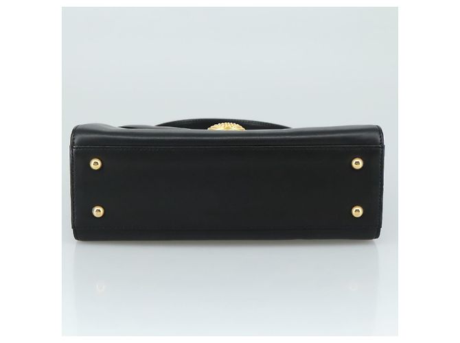 Borsa a mano GIVENCHY in pelle nera e oro Auth yk16736 Nero D'oro - vista 4
