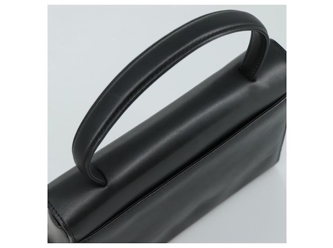 Borsa a mano GIVENCHY in pelle nera e oro Auth yk16736 Nero D'oro - vista 5