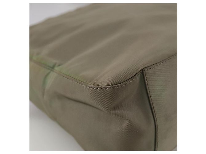 Borsa a Spalla PRADA in Nylon Khaki Auth bs21541 Cachi - vista 10
