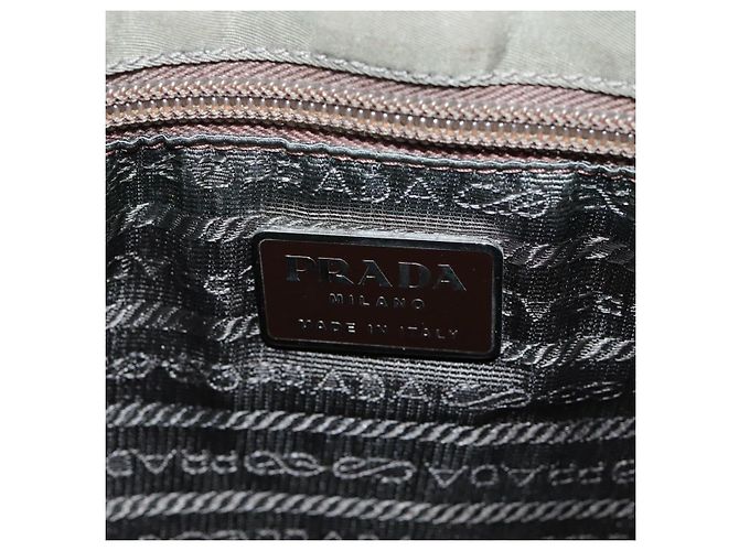 Borsa a Spalla PRADA in Nylon Khaki Auth bs21541 Cachi - vista 12