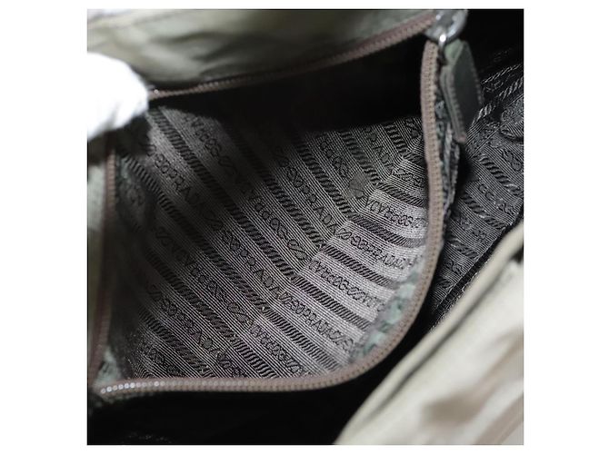Borsa a Spalla PRADA in Nylon Khaki Auth bs21541 Cachi - vista 14
