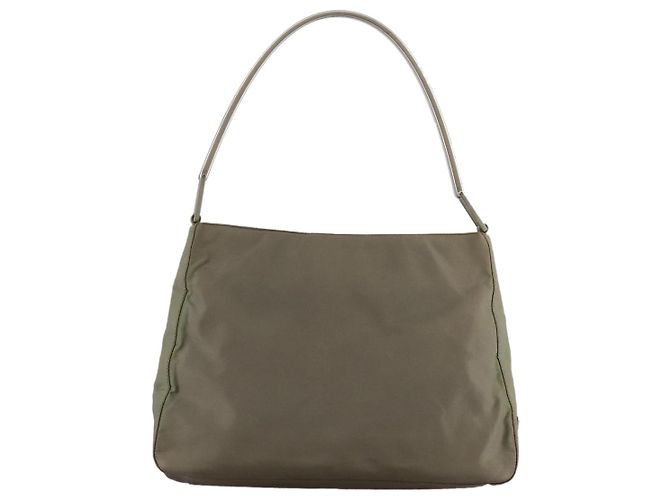 Borsa a Spalla PRADA in Nylon Khaki Auth bs21541 Cachi - vista 2