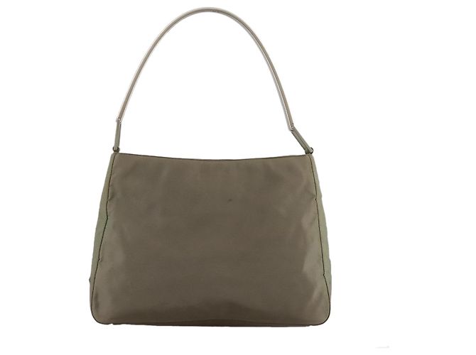 Borsa a Spalla PRADA in Nylon Khaki Auth bs21541 Cachi - vista 7