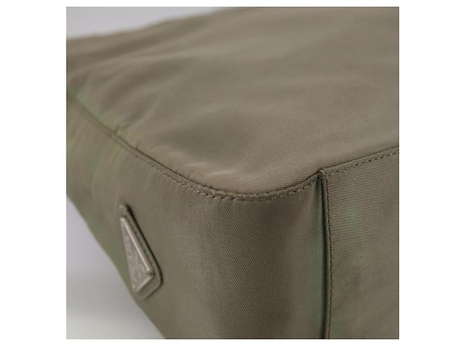 Borsa a Spalla PRADA in Nylon Khaki Auth bs21541 Cachi - vista 8