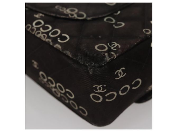 CHANEL Matelassé 25 Borsa a Spalla con Catena Tela Nera Oro CC Auth 108396 Nero D'oro - vista 9