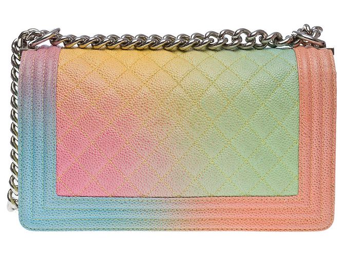 Sac CHANEL Boy en Cuir Multicolor - 102437 Multicolore - vue 3