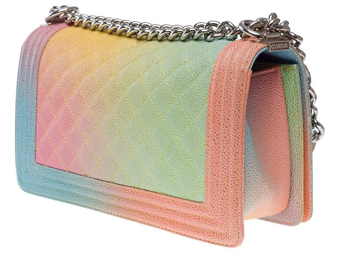 Sac CHANEL Boy en Cuir Multicolor - 102437 Multicolore - vue 5