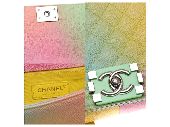 Sac CHANEL Boy en Cuir Multicolor - 102437 Multicolore - vue 6