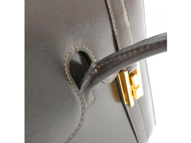 Hermès Hermes Drag 27cm Handtasche Damier ebene - Ansicht 6