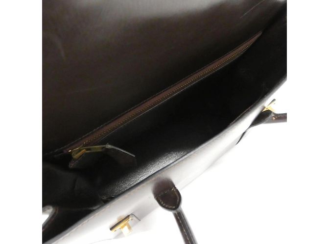 Hermès Hermes Drag 27cm Handtasche Damier ebene - Ansicht 8