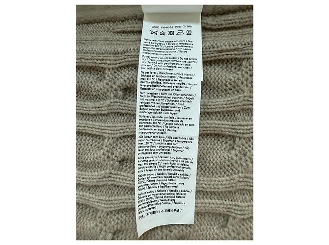 Cappotto Max Mara in lana e cashmere sabbia - vista 10