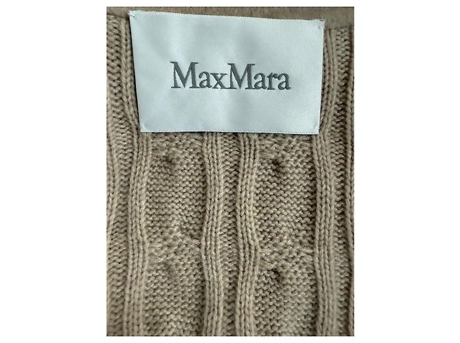 Cappotto Max Mara in lana e cashmere sabbia - vista 7