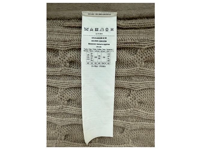 Cappotto Max Mara in lana e cashmere sabbia - vista 8