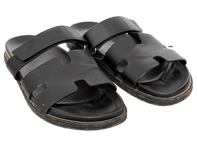 Sandali Chypre Hermès Nero - vista 4