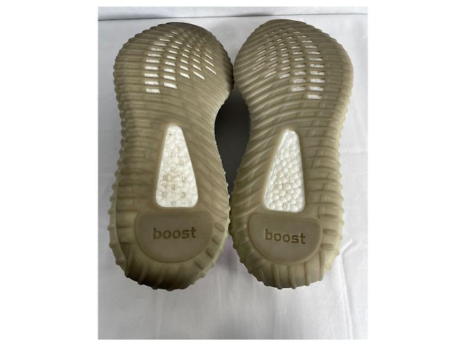 Baskets Yeezy x Adidas Boost 350 V2 Tail Light en polyester gris - vue 14