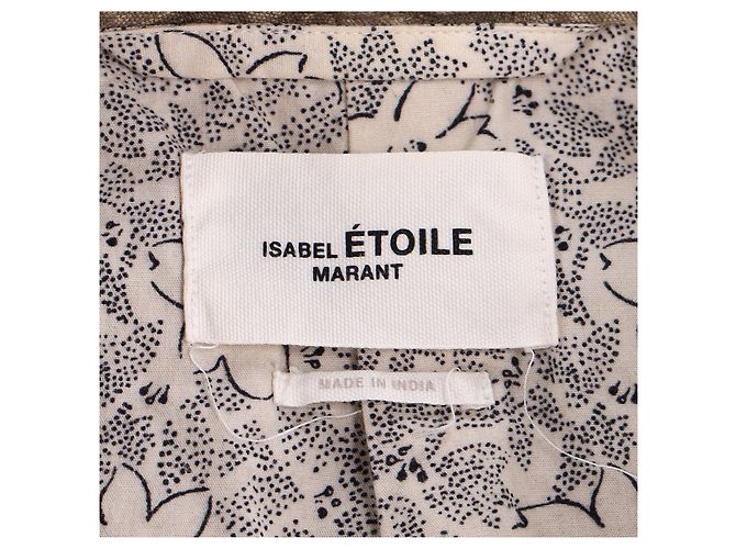 Giacca trapuntata con cintura Isabel Marant Étoile in cotone marrone - vista 10