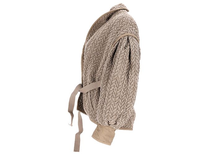 Giacca trapuntata con cintura Isabel Marant Étoile in cotone marrone - vista 2
