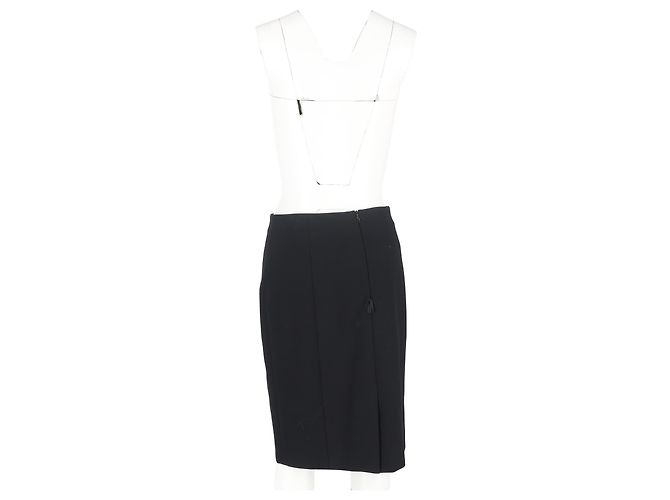 Falda lápiz negra de lana con paneles de Hugo Boss Negro - vista 6