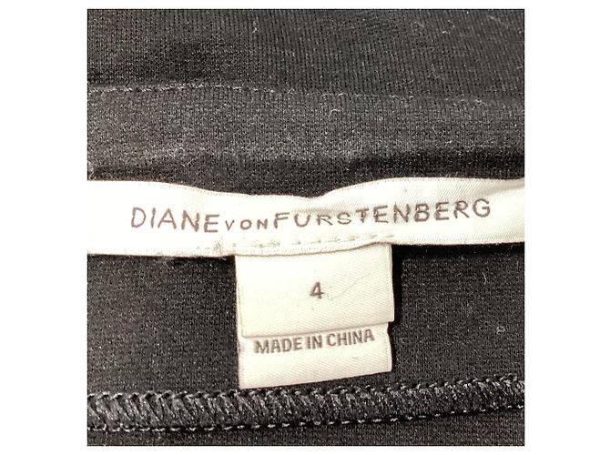 Falda mini ajustada Diane Von Furstenberg en viscosa negra Negro - vista 4