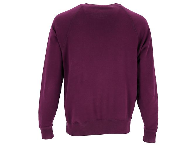 Tom Ford Rundhalspullover aus violettem Baumwoll Lila - Ansicht 8