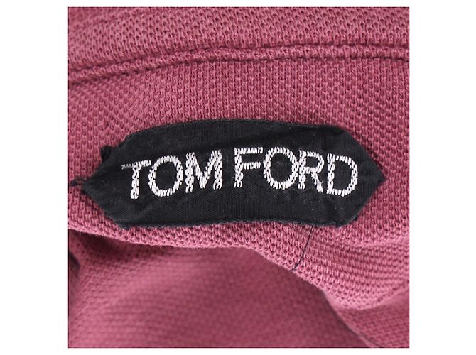 Tom Ford Basic Poloshirt aus rosa Baumwolle Pink - Ansicht 4