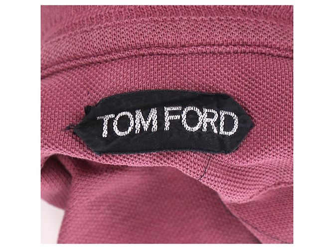 Tom Ford Basic Poloshirt aus rosa Baumwolle Pink - Ansicht 9