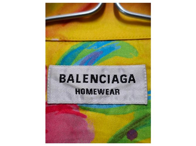 Camicia stampata floreale Balenciaga in seta multicolore - vista 9