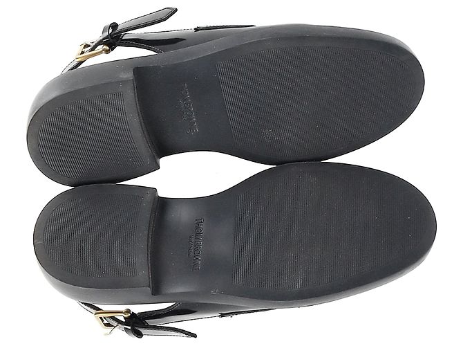 Mocassini Slingback Thom Browne in pelle nera - vista 12