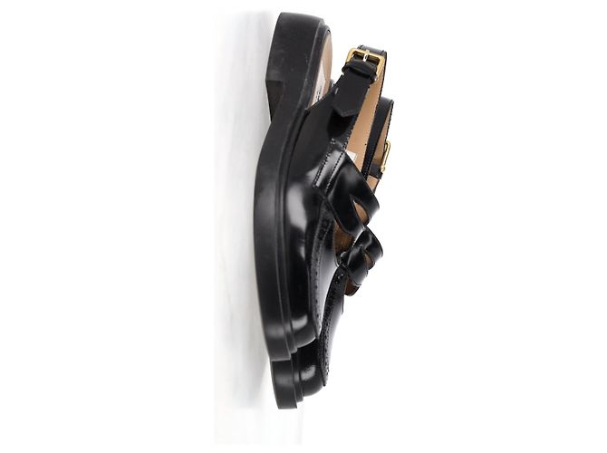 Mocassini Slingback Thom Browne in pelle nera - vista 9